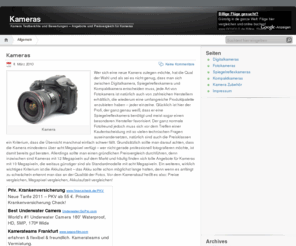 kameras.org: Kamera - Kamera Angebote und Preisvergleich - Testberichte und Tests auf Kameras.org
Kamera Testberichte und Bewertungen – Angebote und Preisvergleich für Kameras