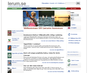 lerumkommun.net: Välkommen till Lerums kommun
Lerums startsida