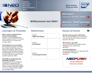 neo-business.info: NEO Business Partners GmbH - Startseite
NEO Business Partners ist Ihr Realisierungspartner in der Beratung- sowie Implementierung von CRM Lösungen im SAP Umfeld. Dabei liegen die Schwerpunkte in den Lösungsbereichen SAP Mobile Sales und Service sowie SAP Portale für Vertrieb und Service. NEO unterstützt Sie in der Formulierung Ihrer Anforderungen, in den Prozessdefinitionen sowie in der technischen Implementierung. Weiterhin bietet Ihnen NEO an, durch EDI (im Outsourcing oder im EDI Eigenbetrieb) elektronische Belege mit Ihren Handelspartnern (Kunden und Lieferanten) auszutauschen