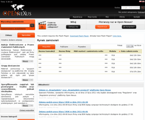 opennexus.net: OpenNexus - aukcje elektroniczne, platforma przetargowa, portale b2b, przetargi elektroniczne, redukcja kosztów, zarządzanie kosztami, doradztwo zakupowe, e-negocjacje, platforma transakcyjna
OpenNexus