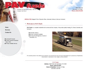 pavfuels.com:   Diesel Fuel - Norristown, PA - PAV Fuels
PAV Fuels is an expert in Diesel Fuel in Norristown, PA.