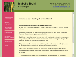 sophrologie-ib.com: Isabelle Bruhl - Cabinet de Sophrologie, Territoire de Belfort
le site du cabinet d'Isabelle Bruhl, Sophrologue diplômée à Belfort (90)