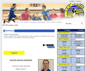 cdbleizaran.com: C.D.B. Leizaran
Página web oficial de Club Deportivo Balonmano Leizaran