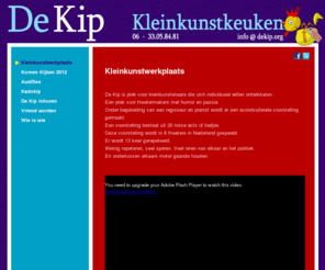 dekip.org: De Kip Kleinkunst | Opleiding
Kippenbeschrijving

