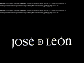 josedeleon.org: José De León.
José De León