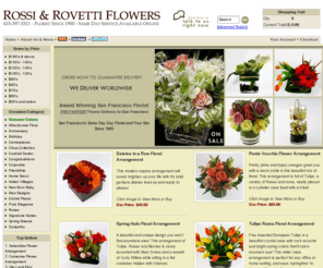 rossiandrovettiflowers.com: San Francisco Florist with the Fastest Same Day Delivery! (415) 397-5311 Florist, San Francisco Since 1900
San Francisco Florist Rossi & Rovetti Flowers Delivery Same Day