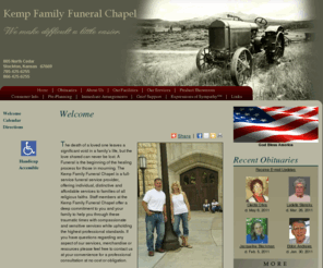 stocktonfuneralchapel.com: Kemp Family Funeral Chapel : Stockton, Kansas (KS)
Kemp Family Funeral Chapel : Turn to a Friend