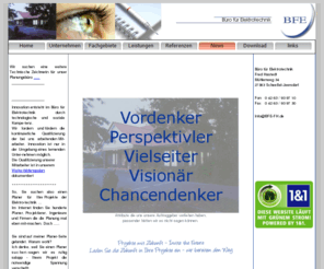 bfe-fh.com: Elektroplanung - Wie unsere Elektroplanung Ihre Projekte zum Erfolg führt
Unsere Internetpräsentation informiert Sie über die Leistungsbereiche und Fachgebiete unseres Planungsbüros, angereichert mit interessanten Informationen rund um das Thema Elektrotechnik.