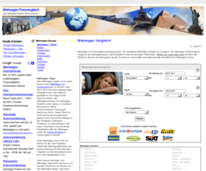 mietwagen-aktuell.org: Mietwagen Preisvergleich Autovermietung - mietwagen-aktuell.org
Mietwagen Vergleich: Die wichtigsten Mietwagen Anbieter und Preise im Preisvergleich. Mietwagen noch vor Reiseantritt in Deutschland günstig buchen.