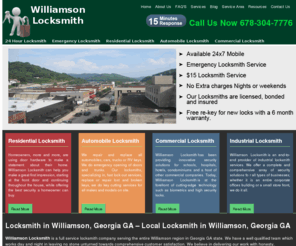 williamson678locksmith.com: Locksmith Williamson, Georgia GA (678) 304-7776 Local Locksmith Services in Williamson, Georgia GA
Locksmith Williamson, Georgia GA: Local Locksmith services in Williamson, Georgia GA. 24 Hour Locksmith, Emergency Locksmith, Automobile Locksmith  services in Williamson Georgia (GA).