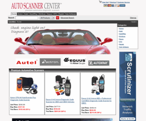 autoscannercenter.com: Auto diagnostic scanner center: Top quality ODBI and ODBII automotive diagnostic scanners for auto professionals and private car owners.
Auto Scanners diagnose automotive problems on OBDI and OBDII compliant vehicles