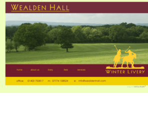 wealdenhall.com: Wealden Hall Livery
Wealden Hall, winter livery looking after polo ponies over the winter