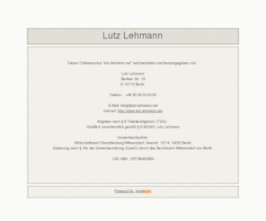 lutz-lehmann.net: lutz-lehmann.net
