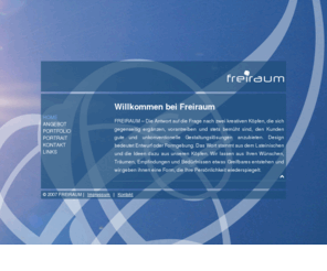 myfreiraum.ch: FREIRAUM
Freiraum - Schrift und Bild
Grafische Gestaltung und Webdesign
Caroline Holzer & Pascal Holzer, Fiesch & Fieschertal