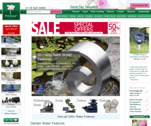 primroselondon.co.uk: Garden Water Features - Indoor Water Features - Primrose
Indoor and outdoor water features from only £9.95. Cascading water features, solar fountains, stainless steel spheres, waterfalls and more. Fast delivery throughout the UK.