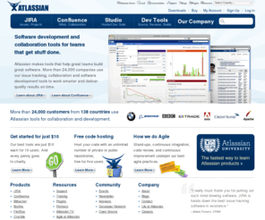 atlassian.com: Atlassian - Software Development Tools and Collaboration Software
Trusted by 22,000 organisations, Atlassian builds software development and collaboration tools including JIRA, Confluence, GreenHopper and JIRA Studio.