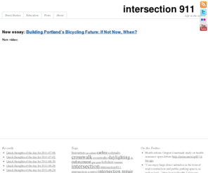 intersection911.org: Life in the Streets, The Culture of our Roadscape -  Intersection 911
Education & Advocacy Resources · Street Narratives · Public Service Announcements