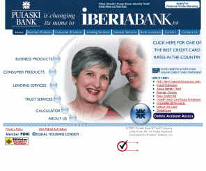 pulaskibank.com: IBERIABANKfsb
