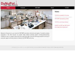 dynupol.com: DyNuPol.com : Your source for DNP-NMR polarization agents - TOTAPOL
DNP-NMR chemicals: TOTAPOL™ The Highly Efficient biradical polarization agent