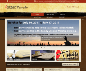 fumctemple.org: FUMC Temple | First in Christ, First in Tradition, First for Today
