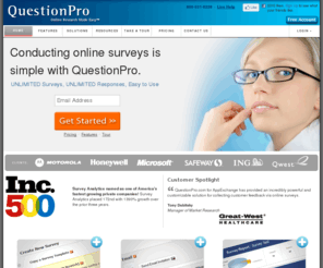 questionpro.com: Survey Software - Online Survey Software - Customer Satisfaction Surveys - Employee Survey - Web Survey Software
Survey software for online surveys, web surveys, email surveys. Online survey software for customer satisfaction surveys, employee satisfaction surveys, market research surveys. Web Survey templates available.