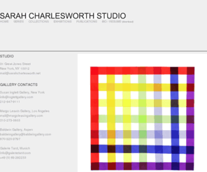 sarahcharlesworth.net: Sarah Charlesworth Studio
