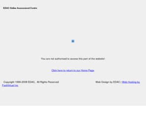edaconline.com: Unauthorised Access Attempt!
Providers of online testing, psychometric assessment, capability and potential assessment, 360 degree assessment and feedback, and associated consultancy services