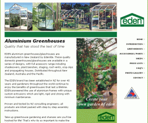 .co.nz: Aluminium Greenhouses and Glasshouses made in New Zealand 