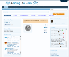 gamingonlinux.info: Gaming On Linux - Linux games, Linux gaming, Linux rocks!
Linux games, Linux gaming, Linux rocks.