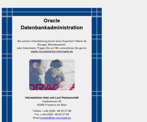 hlp-informatik.org: Oracle Datenbankadministration: 
Oracle Datenbank-Experten
