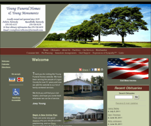 youngfuneralhomes.net: Young Funeral Home : Auburn, Kentucky (KY)
Young Funeral Home provides complete funeral services to the local community.