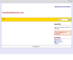 casestudyresults.com: Real Results with PROOF!
Real Results with PROOF!