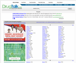 drugtalk.com: DrugTalk: prescription drug and medication message board discussions
DrugTalk.com provides an extensive archive of health discussions that mention specific drugs and medications, organized by drug name and health category.