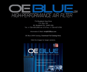 oeblue.com: OE Blue
OE Blue - Official Homepage of High Performance OE Blue Filter for automotive, truck, car, and small engine use.