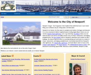 thecityofnewport.net: City of Newport, OR :: Home
City of Newport, Oregon. News, Events Newport, Oregon, jobs, bid posting, RFP, Parks Recreation, Library, Police, Fire, Local Government, Municipal, Lincoln County