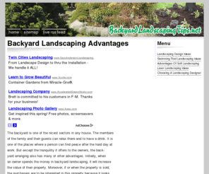 backyardlandscapingtips.net: Backyard Landscaping Advantages
Backyard Landscaping Advantages