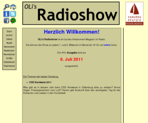 magic14u.de: OLi's Radioshow auf Oldenburg eins
Sendung Olis Radioshow auf Oldenburg eins