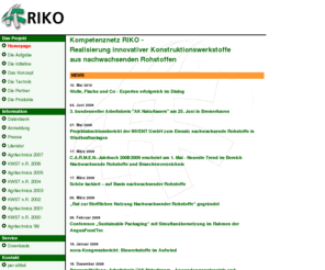 riko.net: RIKO: Realisierung innovativer Konstruktionswerkstoffe aus nachwachsenden Rohstoffen
