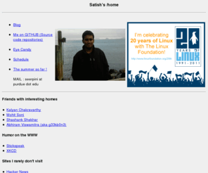 satisheerpini.net: Satish's /home

