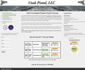 utahpistol.com: Utah Pistol - Concealed Firearm Permit Classes
Utah Concealed Firearm Permit Course - Available to In-State and Out of State Residents