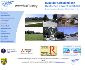 ainring.com: Ainring: Gewerbeverband
Gewerbeverband, Ortsverband Ainring: Ihr Partner in Ainring und Mitterfelden