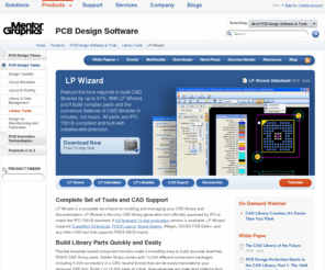 bist.com: LP Wizard: Reduce time required to build CAD libraries - Mentor Graphics
LP Wizard Suite is a complete set of tools to build and manage your CAD library and documentation using proven technology from IPC.