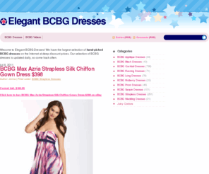 elegant-dresses.com: Elegant BCBG Dresses
The largest selection of hand-picked BCBG dresses at deep discount prices.