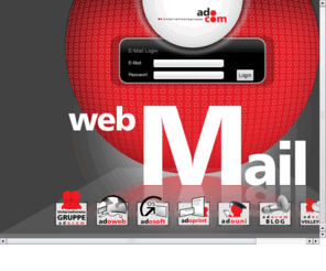 seifen-oper.com: WEBMAIL - Softwarelösungen, Homepageerstellung und Internetservice für Deutschland
Softwarelösungen, Homepageerstellung und Internetservice für Deutschland  sowie Webdesign, Geschäftsaustattungen und das Kassenbuch bietet die Firma Adocom.