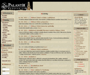 sfkpalantir.net: Palantir
This site is a homeside for Sci-fi and fantasy club Palantír Pardubice.