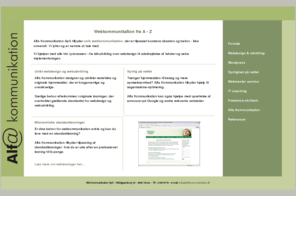 alfakommunikation.dk: Alfa Kommunikation - webdesign og webudvikling
Webdesign, webudvikling, optimering og vedligeholdelse af indhold på web for små og store virksomheder.