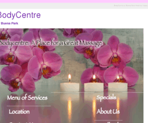 bodycentrebp.com: BodyCentre of Buena Park: Index page.
This is the official website of the Bodycentre health spa in Buena Park, California.