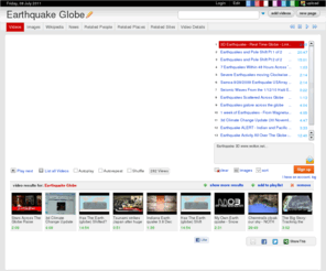 earthquakeglobe.com: Earthquake Globe
Earthquake Globe on WN Network delivers the latest Videos and Editable pages for News & Events, including Entertainment, Music, Sports, Science and more, Sign up and share your playlists.