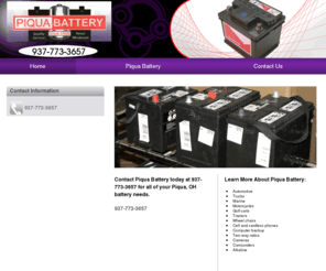 piquabatteries.com: Piqua Battery - Home
Piqua Battery provides quality batteries to Piqua, OH and surrounding areas.Call 937-773-3657 for details.