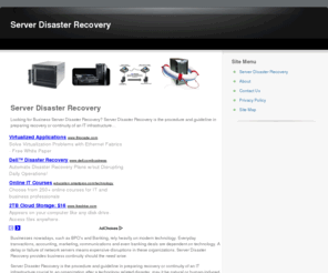 serverdisasterrecovery.org: Server Disaster Recovery
Looking for Business Server Disaster Recovery? Server Disaster Recovery is the procedure and guideline in preparing recovery or continuity of an IT infrastructure…
